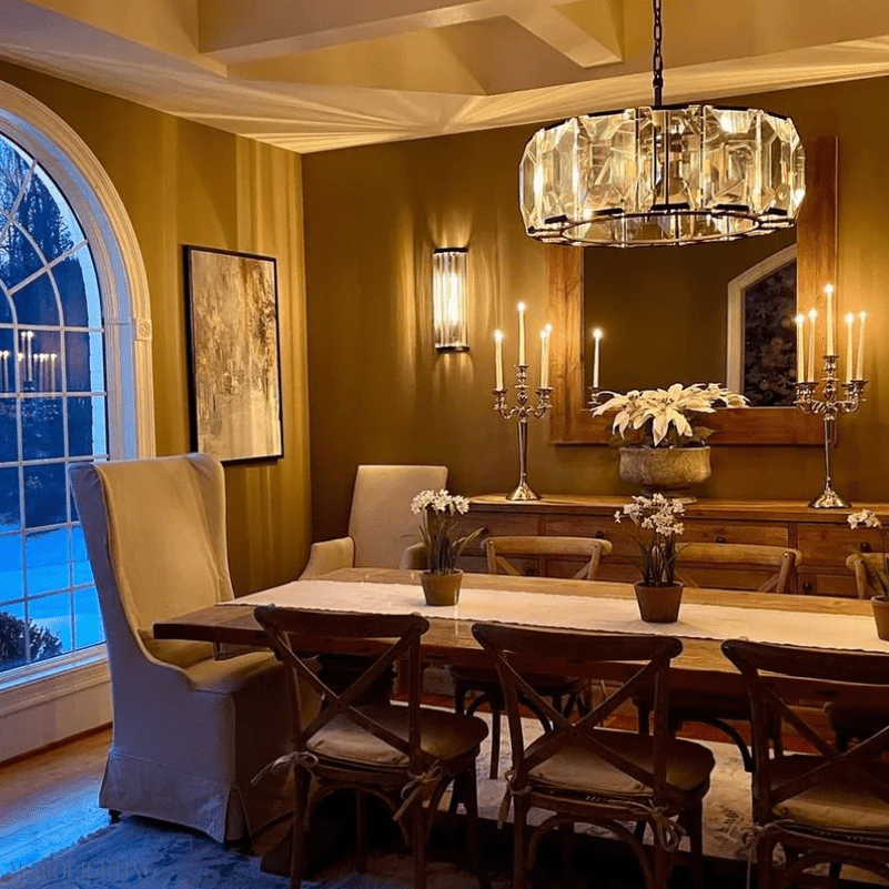 Harlow Multicurve Crystal Round Chandelier-Nobipets