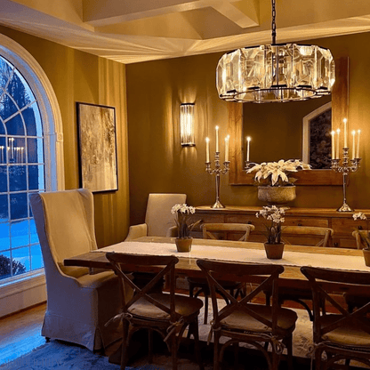 Harlow Multicurve Crystal Round Chandelier-Nobipets