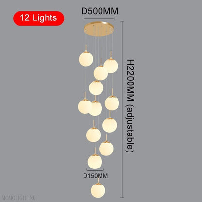 Harriet Orb Foyer Chandelier-Nobipets