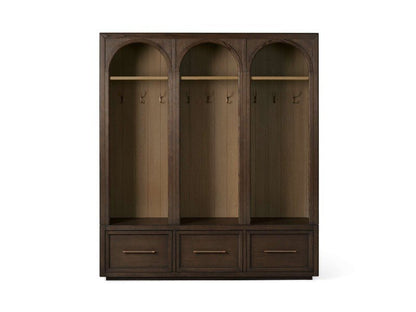 Hattie Triple Entryway Cabinet in Oak 69.75"W