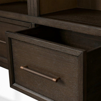 Hattie Triple Entryway Cabinet in Oak 69.75"W