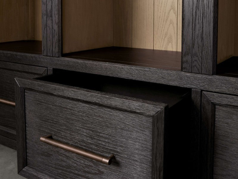 Hattie Triple Entryway Cabinet in Oak 69.75"W