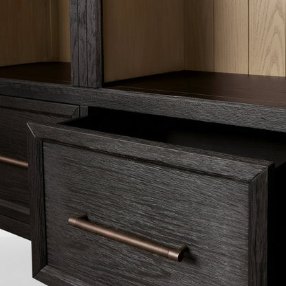 Hattie Triple Entryway Cabinet in Oak 69.75"W