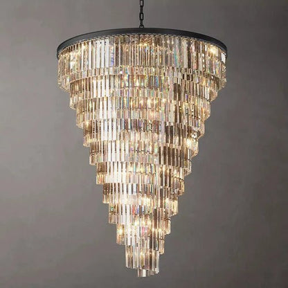 Odeon Spiral Crystal Chandelier 36"- 70"-Nobipets