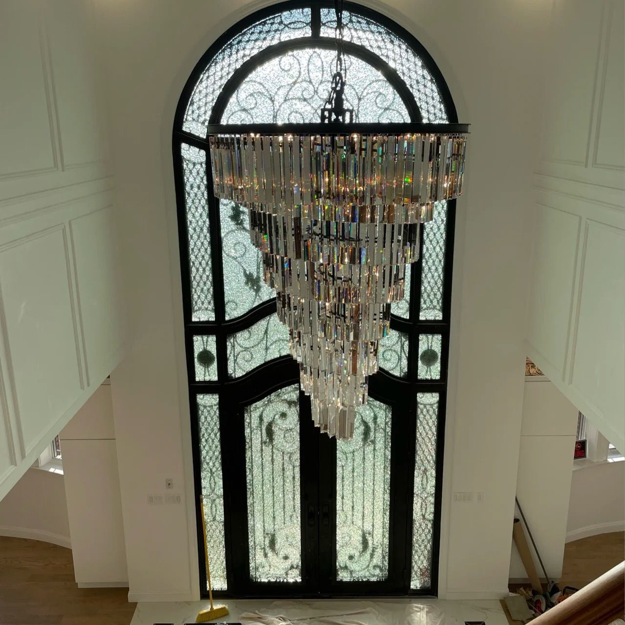 Odeon Spiral Crystal Chandelier 36"- 70"-Nobipets