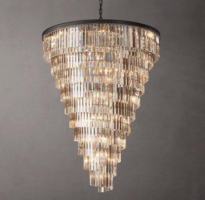 Odeon Spiral Crystal Chandelier 36"- 70"-Nobipets