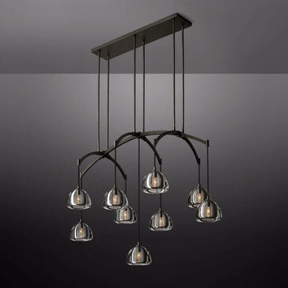 Hemisphere Linear Chandelier 54”