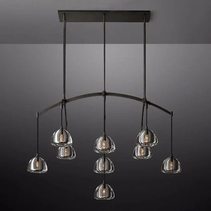 Hemisphere Linear Chandelier 54”