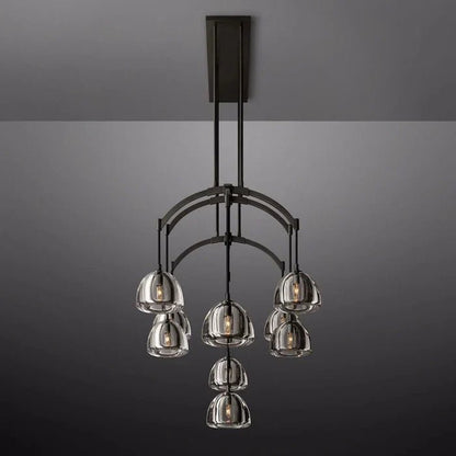 Hemisphere Linear Chandelier 54”