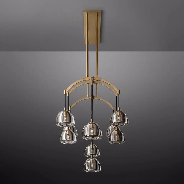 Hemisphere Linear Chandelier 54”