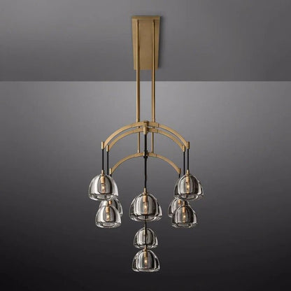 Hemisphere Linear Chandelier 54”