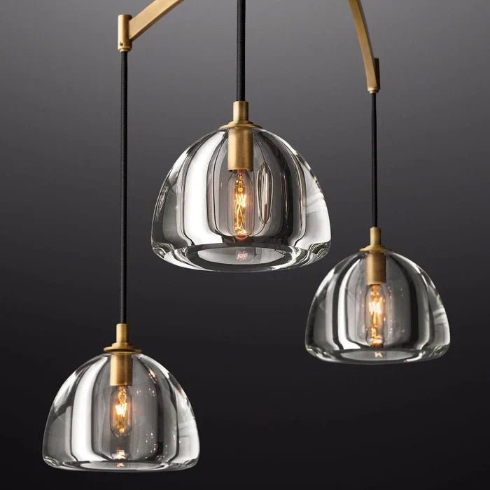 Hemisphere Linear Chandelier 54”