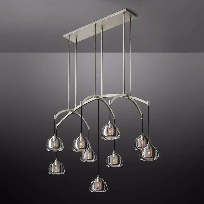Hemisphere Linear Chandelier 54”