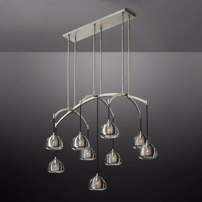 Hemisphere Linear Chandelier 54”