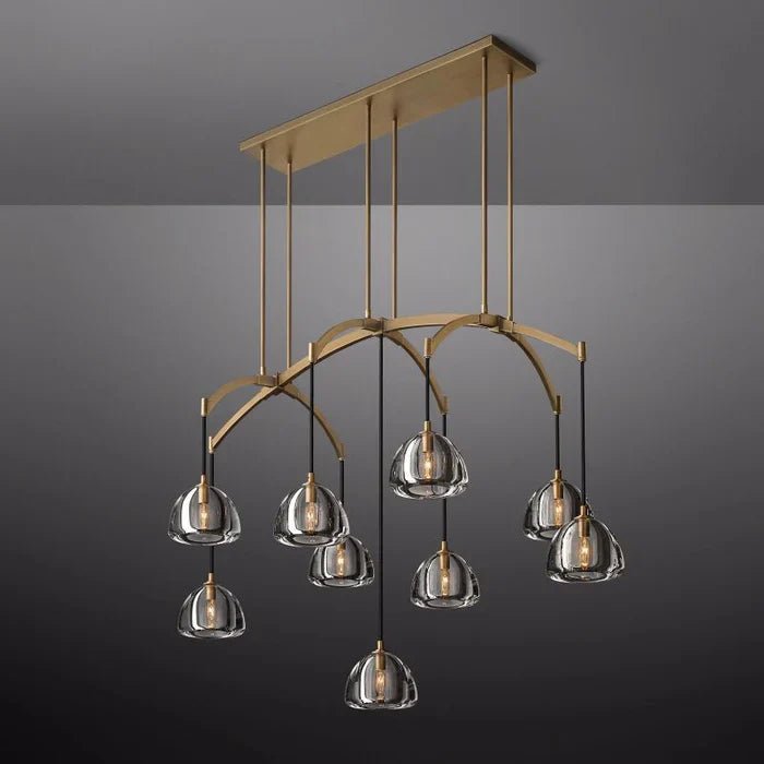 Hemisphere Linear Chandelier 54”