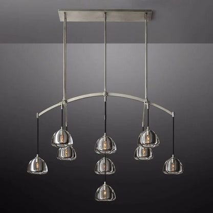 Hemisphere Linear Chandelier 54”
