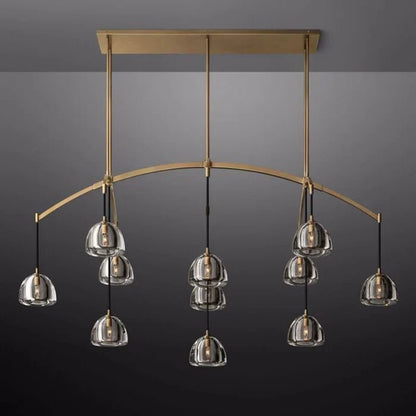 Hemisphere Linear Chandelier 72”