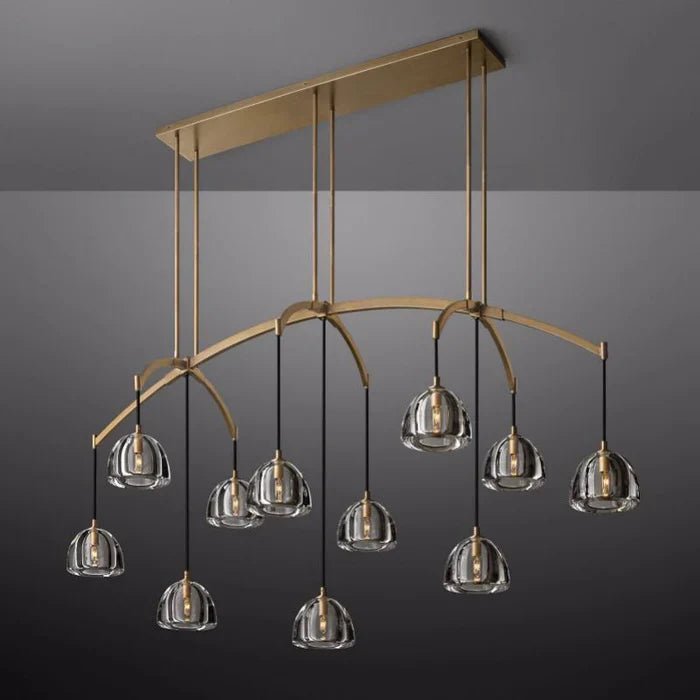 Hemisphere Linear Chandelier 72”