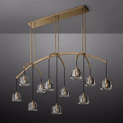 Hemisphere Linear Chandelier 72”