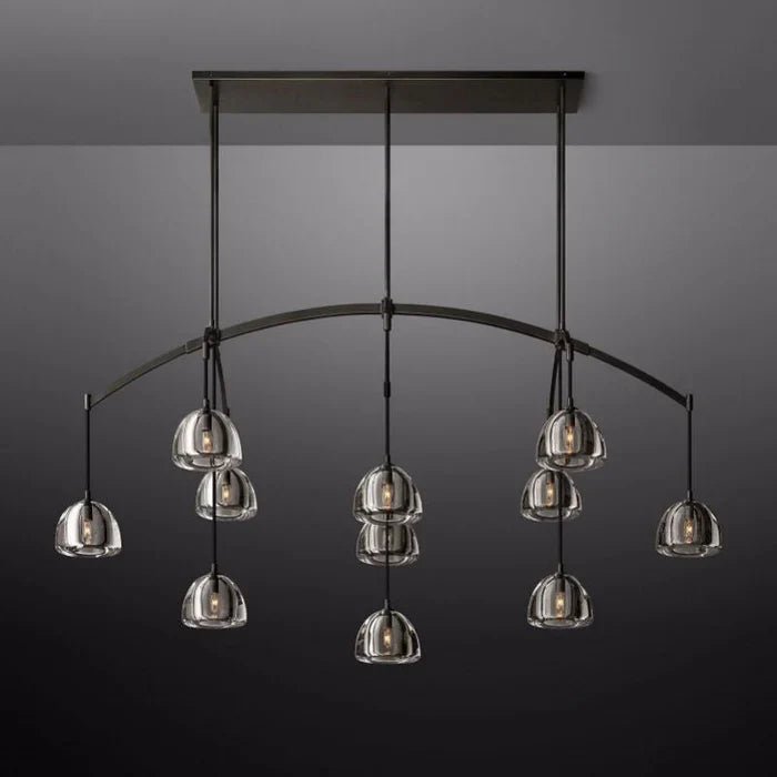 Hemisphere Linear Chandelier 72”