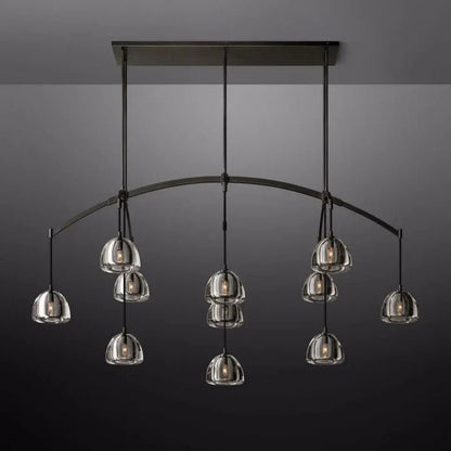 Hemisphere Linear Chandelier 72”