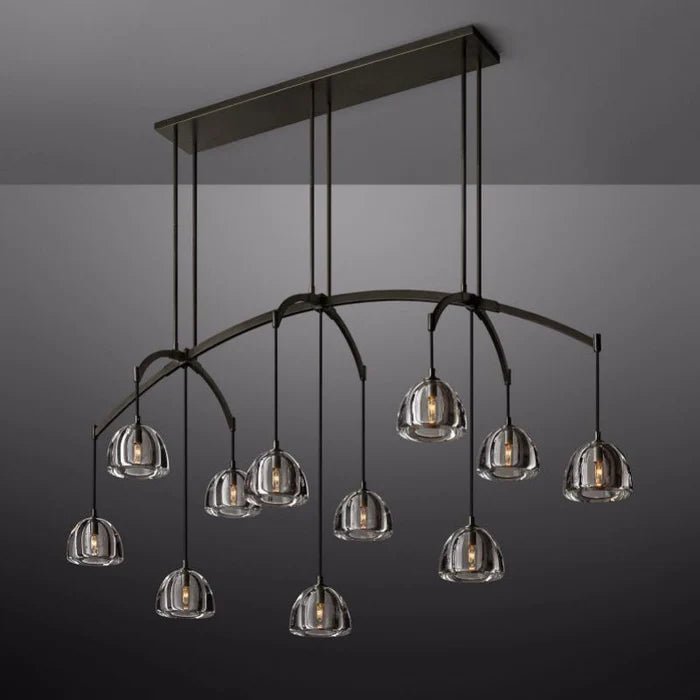 Hemisphere Linear Chandelier 72”