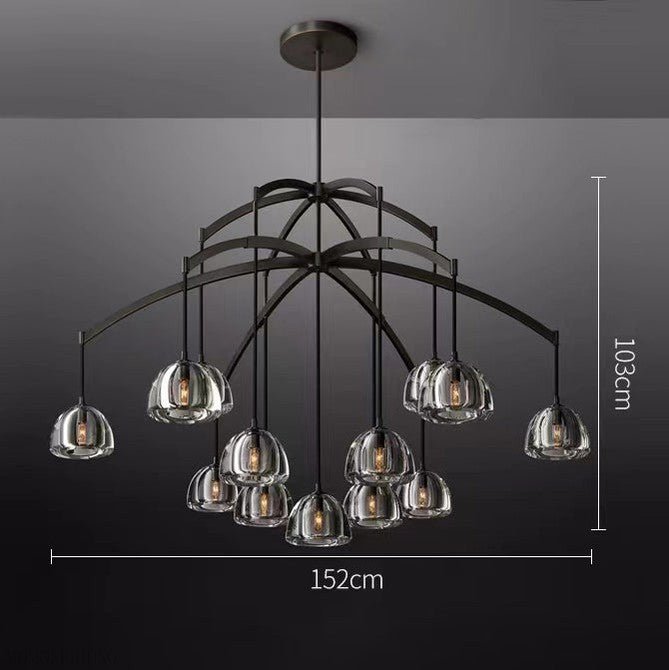 Hemisphere Round Chandelier 36″ 48” 60”-Nobipets