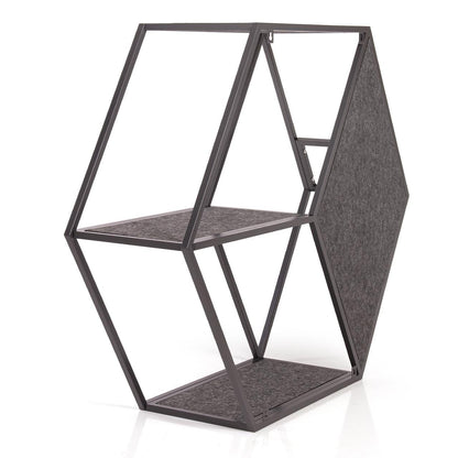HexaHaus – Modern Modular Wooden Cat House with Scratch Panels