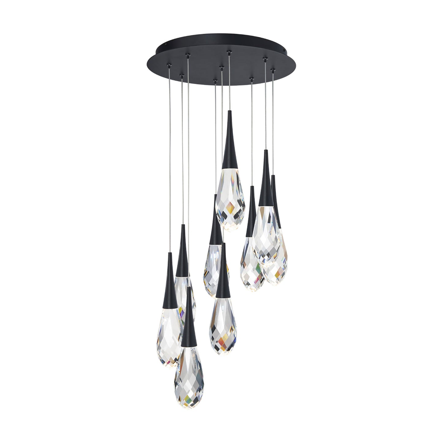 Hibiscus LED Multi Light Pendant Light in Detail.