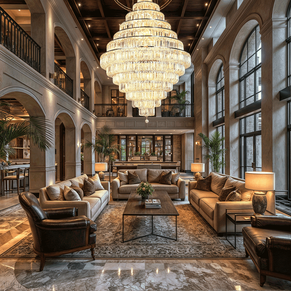 Hilton Foyer & Staircase Chandelier-Nobipets