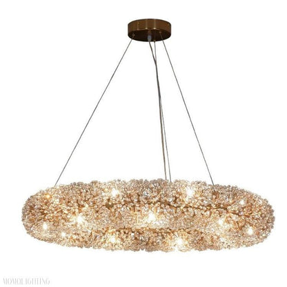 Iissabelle Flower Crystal Chandelier-Nobipets