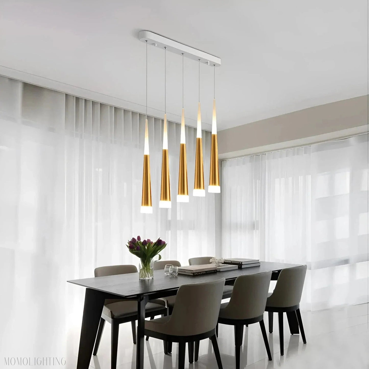 Imogene Round & Rectangular Chandelier-Nobipets
