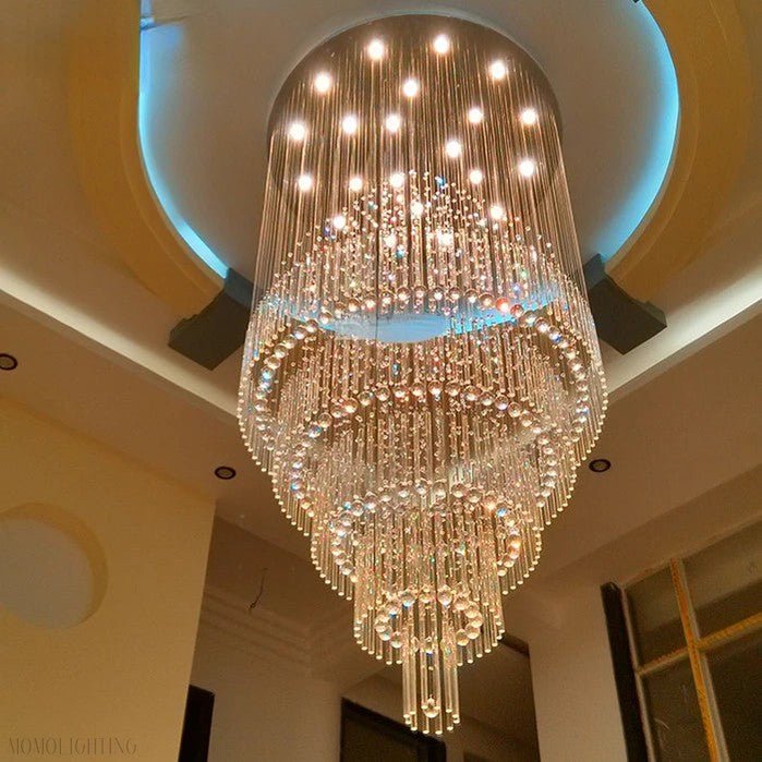 Iris Crystal Chandelier 43.3" 51.1" 59" 98.4''H-Nobipets