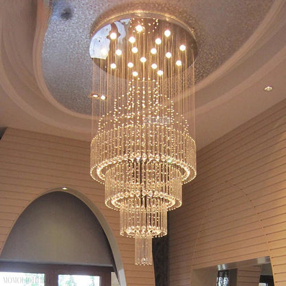 Iris Crystal Chandelier 43.3" 51.1" 59" 98.4''H-Nobipets