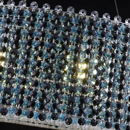 Italian Modern Light Luxury Round Crystal Chandelier Decorative Light Fixture for Living Room/Dining Room-Nobipets
