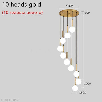 Jane Balls Foyer Living Room Chandelier 3 Sizes-Nobipets