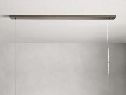 Jeunet Rectangular Chandelier in Nickel