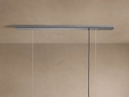 Jeunet Rectangular Chandelier in Nickel