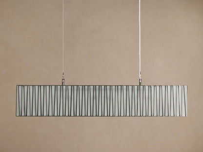 Jeunet Rectangular Chandelier in Nickel