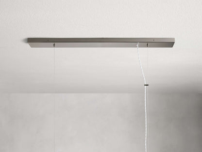 Jeunet Rectangular Chandelier in Nickel