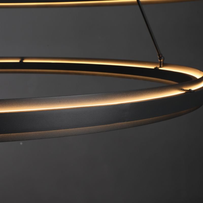 Knight Black Round Chandelier 36"/48"/60"-Nobipets