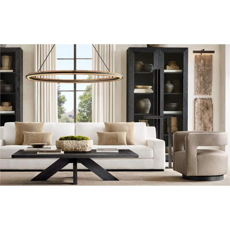 Knight Black Round Chandelier 36"/48"/60"-Nobipets