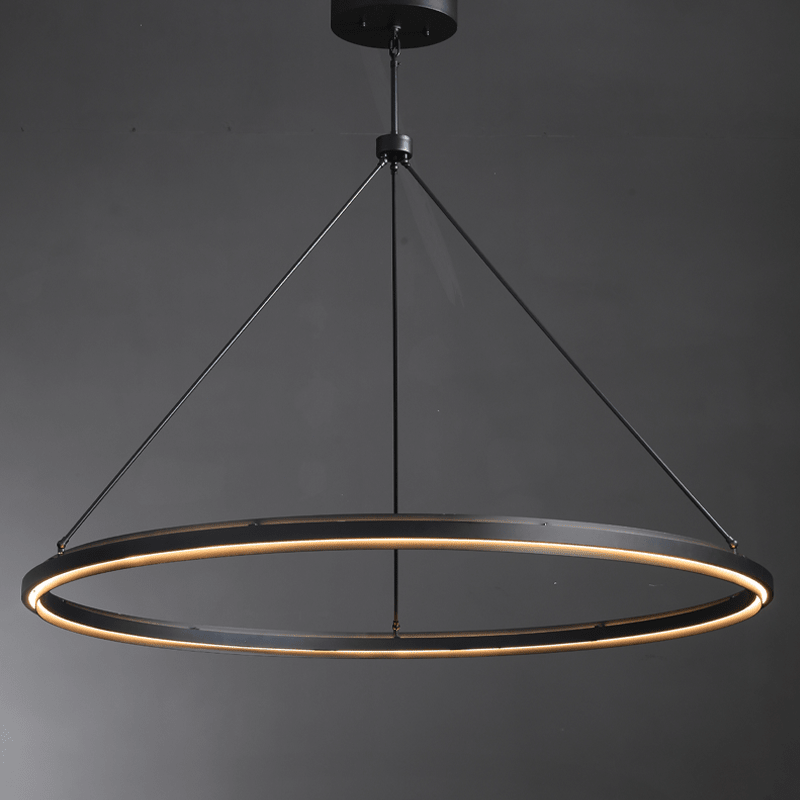 Knight Black Round Chandelier 36"/48"/60"-Nobipets