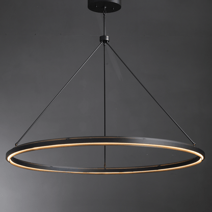Knight Black Round Chandelier 36"/48"/60"-Nobipets
