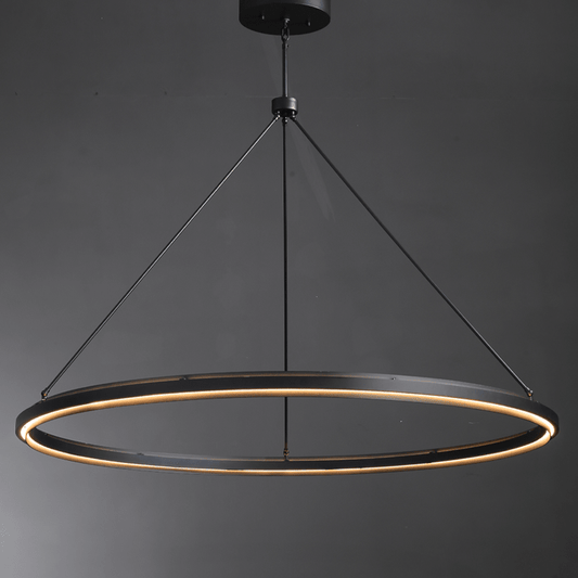 Knight Black Round Chandelier 36"/48"/60"-Nobipets
