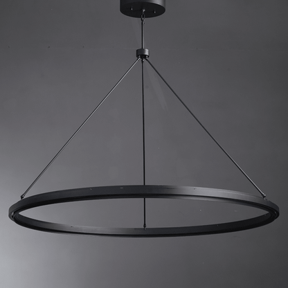 Knight Black Round Chandelier 36"/48"/60"-Nobipets