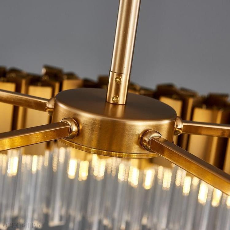 Kubica Oval Crystal Chandelier-Nobipets