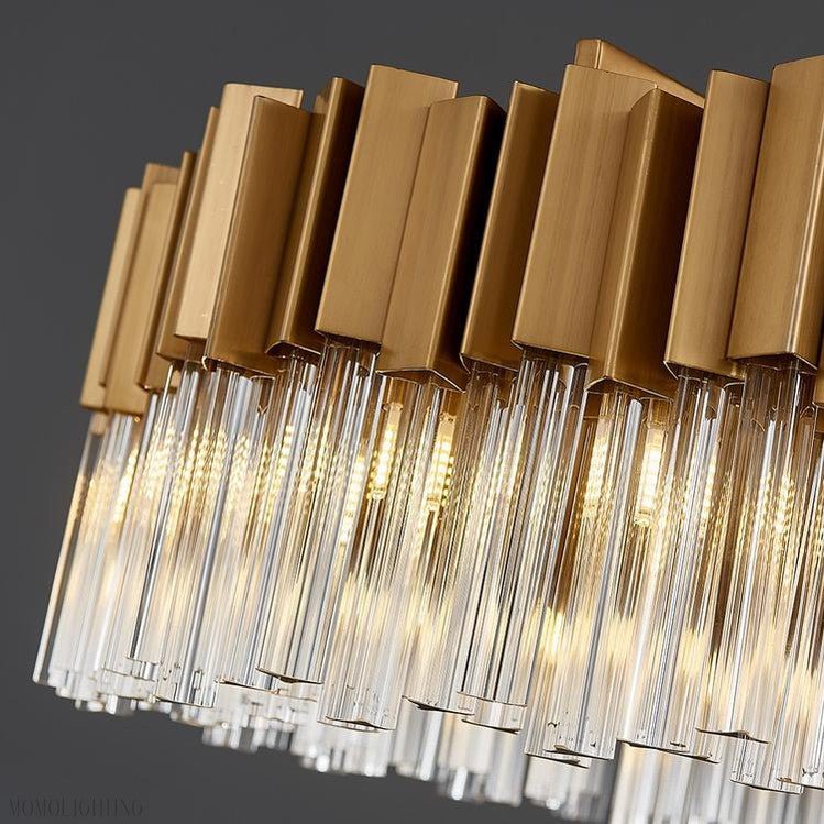 Kubica Oval Crystal Chandelier-Nobipets