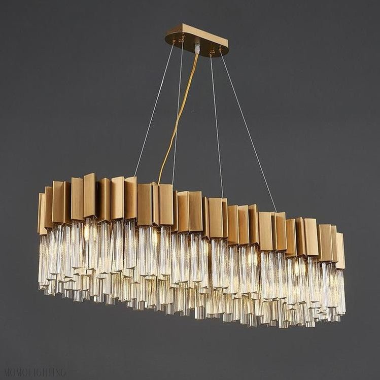 Kubica Oval Crystal Chandelier-Nobipets