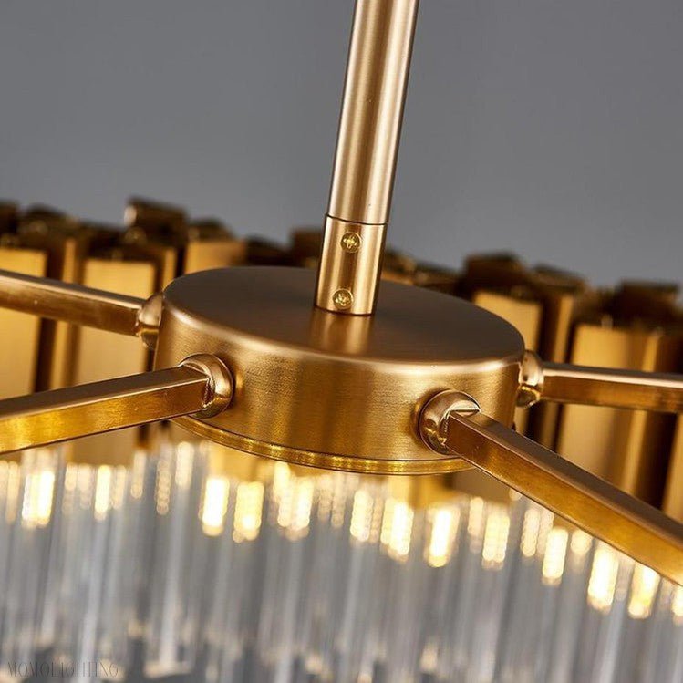 Kubica Round Crystal Chandelier-Nobipets